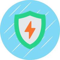 Save Energy Flat Circle Icon Design vector