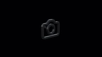Customizável hd 3d Câmera ícones para projetos - garantindo alta resolução e flexibilidade video