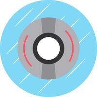 Cd Flat Circle Icon Design vector