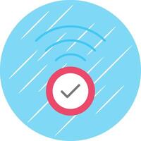 Wifi Flat Circle Icon Design vector