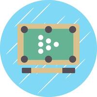 Billiards Flat Circle Icon Design vector