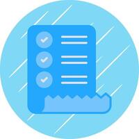 Check List Flat Circle Icon Design vector