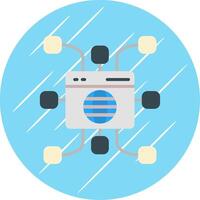 Website Flat Circle Icon Design vector