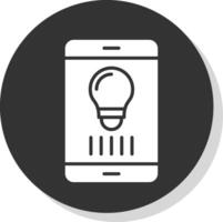 teléfono inteligente plano circulo icono diseño vector