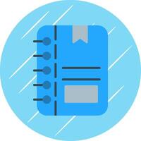 Note Flat Circle Icon Design vector