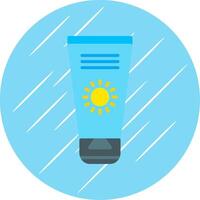 Sun Cream Flat Circle Icon Design vector