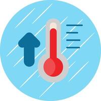 Thermometer Flat Circle Icon Design vector