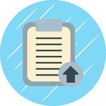 Notepad Flat Circle Icon Design vector