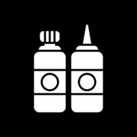 Sauces Glyph Inverted Icon Design vector