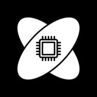Science Glyph Inverted Icon Design vector