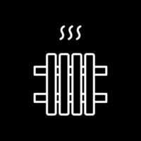 Radiator Line Inverted Icon Design vector