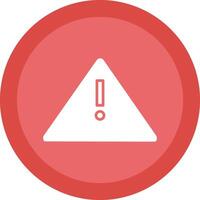 Alert Sign Glyph Due Circle Icon Design vector