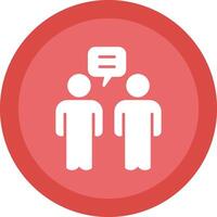 Relationship Glyph Due Circle Icon Design vector