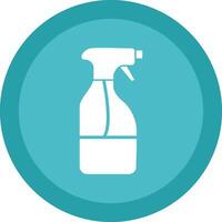 Cleaning Liquid Glyph Due Circle Icon Design vector