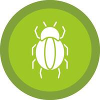 Spider Glyph Due Circle Icon Design vector