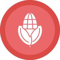 Corn Glyph Due Circle Icon Design vector