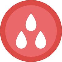 Water Drop Glyph Due Circle Icon Design vector