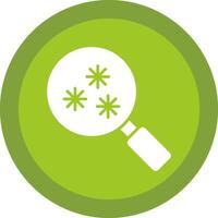 Virus Scan Glyph Due Circle Icon Design vector
