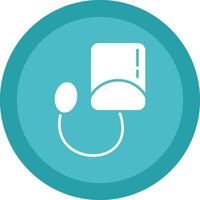 Blood Pressure Kit Glyph Due Circle Icon Design vector