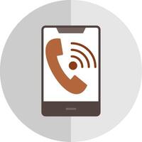 Wifi Call Flat Scale Icon Design vector