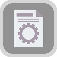 File Management Flat round corner Icon Design vector