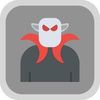 Dracula Flat round corner Icon Design vector