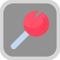 Lollipop Flat round corner Icon Design vector