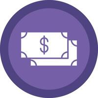 Payment Glyph Due Circle Icon Design vector