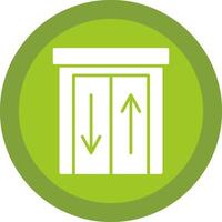 Elevator Glyph Due Circle Icon Design vector