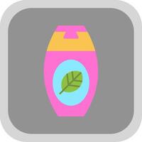 Shampoo Flat round corner Icon Design vector