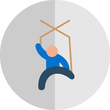 puppet Flat Scale Icon Design vector