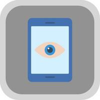 Smartphone Flat round corner Icon Design vector