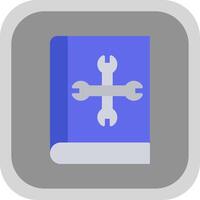 User Manual Flat round corner Icon Design vector
