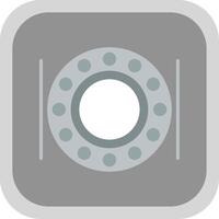 Ball Bearing Flat round corner Icon Design vector