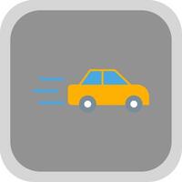 Car Speed Flat round corner Icon Design vector