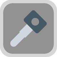 Car Key Flat round corner Icon Design vector