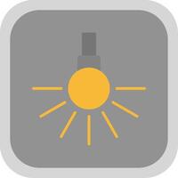 Headlight Flat round corner Icon Design vector