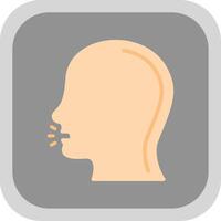 Talk Flat round corner Icon Design vector