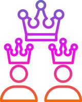 Franchising Line Gradient Icon Design vector