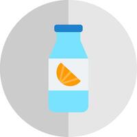 Orange Juice Flat Scale Icon Design vector