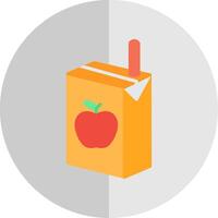 Juice Box Flat Scale Icon Design vector