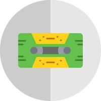 Cassette Tape Flat Scale Icon Design vector