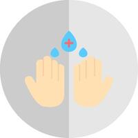 Hand Wash Flat Scale Icon Design vector