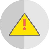 Alert Sign Flat Scale Icon Design vector
