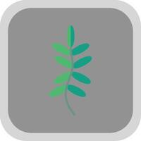 Fern Flat round corner Icon Design vector