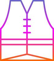 Vest Line Gradient Icon Design vector