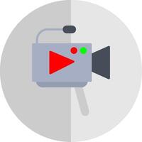 Camera Flat Scale Icon Design vector