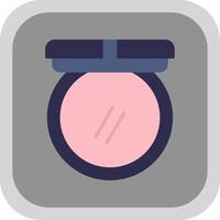 Blush Flat round corner Icon Design vector