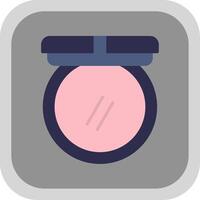 Blush Flat round corner Icon Design vector