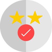 Rating Flat Scale Icon Design vector